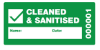 Picture of Cleaned & Sanitised Security Labels