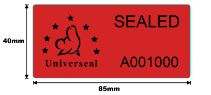 Picture of UniLabel, Medium (85x40mm) - Residue Security Labels