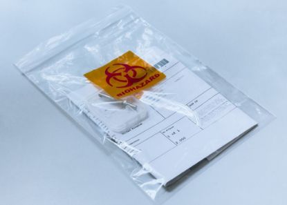 Picture of SecureLab Biohazard Bags with Document Pouch, 152x140mm